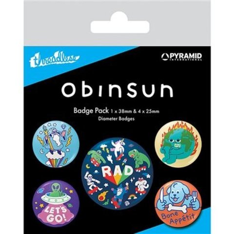 Obinsun Totally Rad - Set de Badge