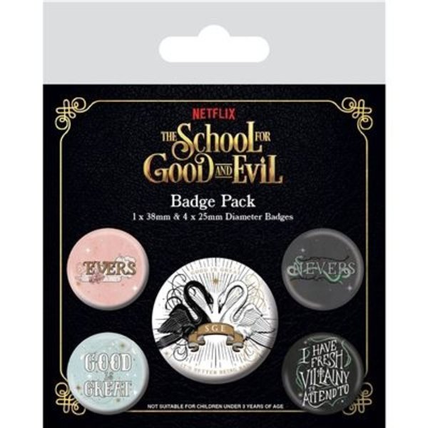 The School For Good And Evil - Badge Pack