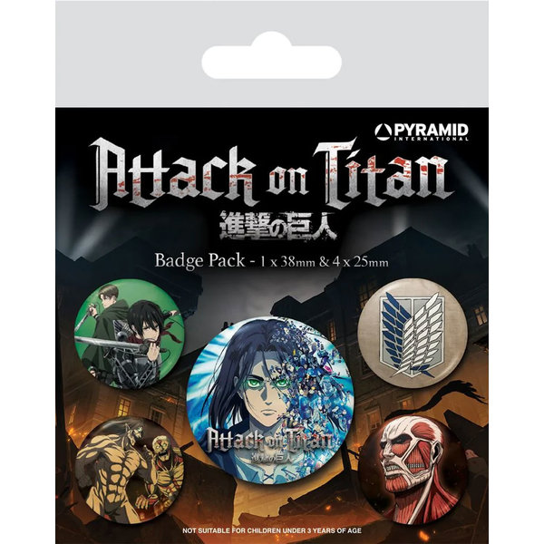 Attack On Titan S4 - Badge Pack