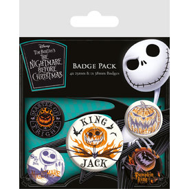 Nightmare Before Christmas Colourful Souls - Badge Pack