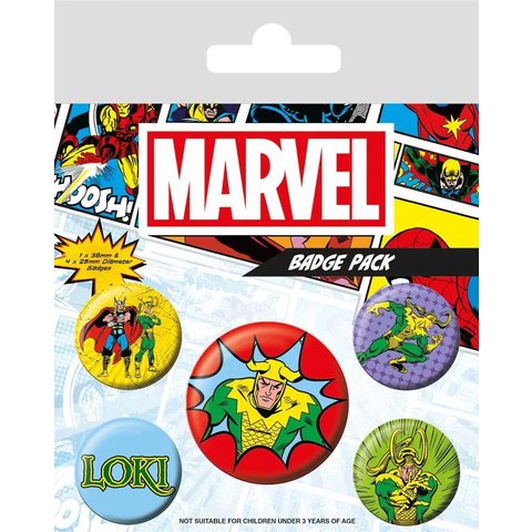 Loki Comic - Badge Pack