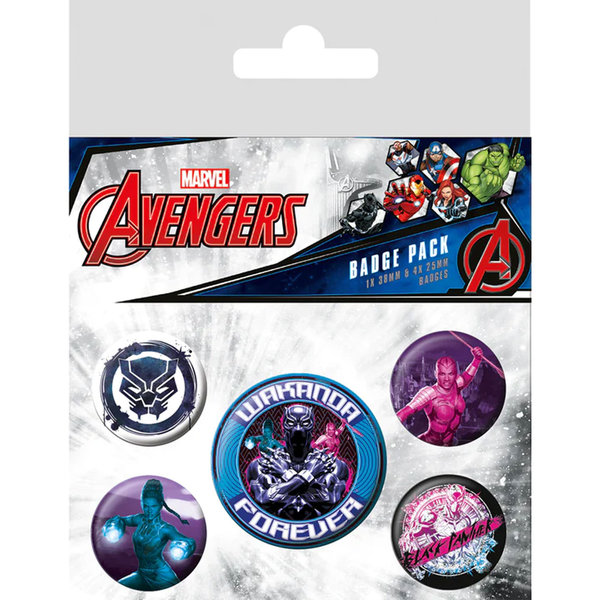 Black Panther Wakanda Forever - Badge Pack