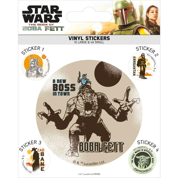 Star Wars The Book Of Boba Fett - Vinyl Stickers