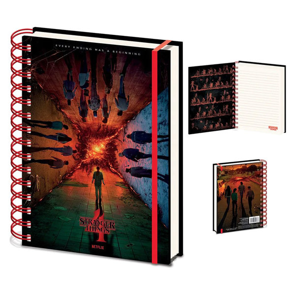 Stranger Things 4 Every Ending Has A Beginning - A5 Notebook