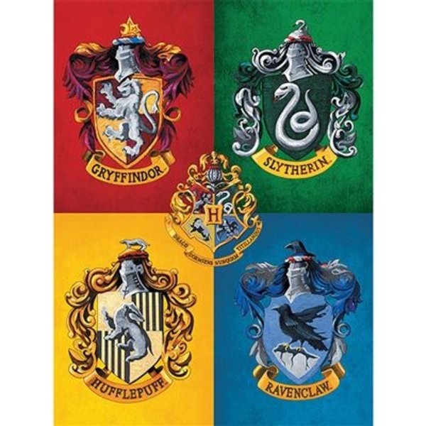 Harry Potter Colourful Crests - Mini Poster