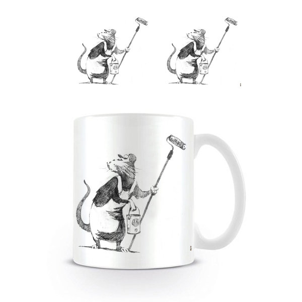 Banksy Roller Rat - Mug