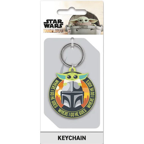 Star Wars The Mandalorian Where I Go He Goes - Sleutelhanger