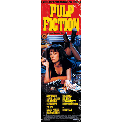 Pulp FIction Mia - Deurposter