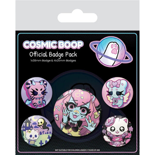 Cosmic Boop Cute And Sweet - Badge Pack
