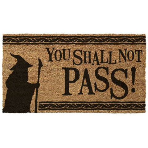 The Lord Of The Rings You Shall Not Pass - Paillasson Petit