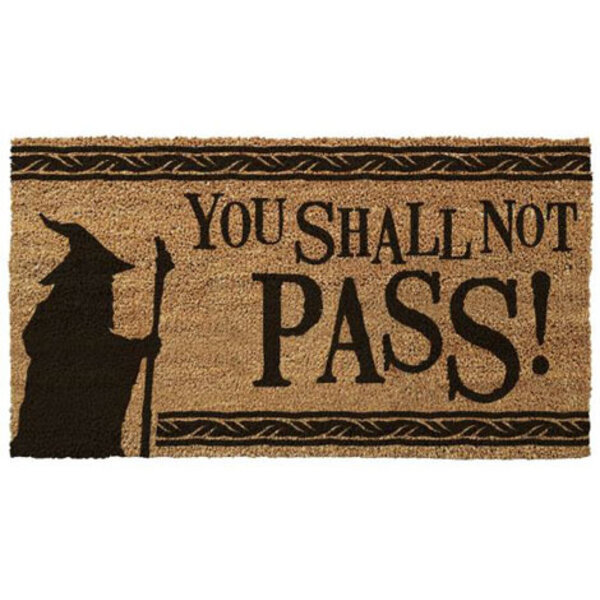 The Lord Of The Rings You Shall Not Pass - Paillasson Petit