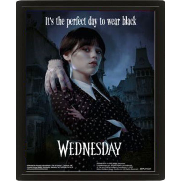Wednesday Perfect Day - Framed 3D Poster