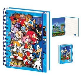Sonic The Hedgehog Green Hill Zone Gang - A5 Notebook