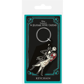 Nightmare Before Christmas Jack & Sally Coffin - Keyring