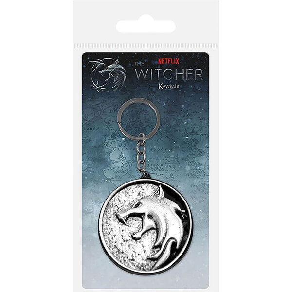 The Witcher The Wolf - Metal Keyring