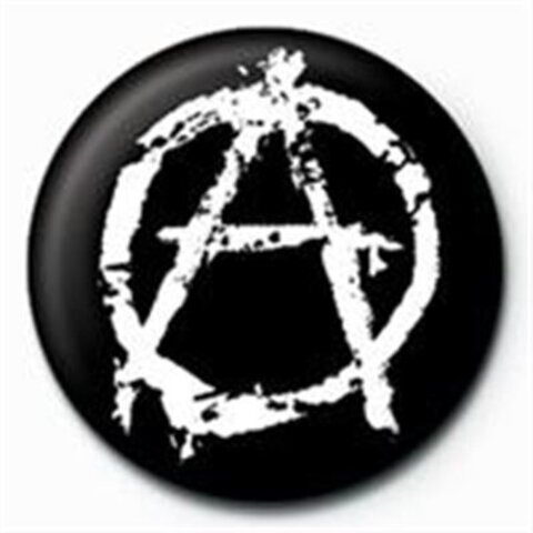 Anarchy Symbol - 25mm Badge