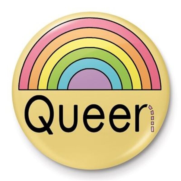 The Peach Queen Queer Queen - 25mm Badge