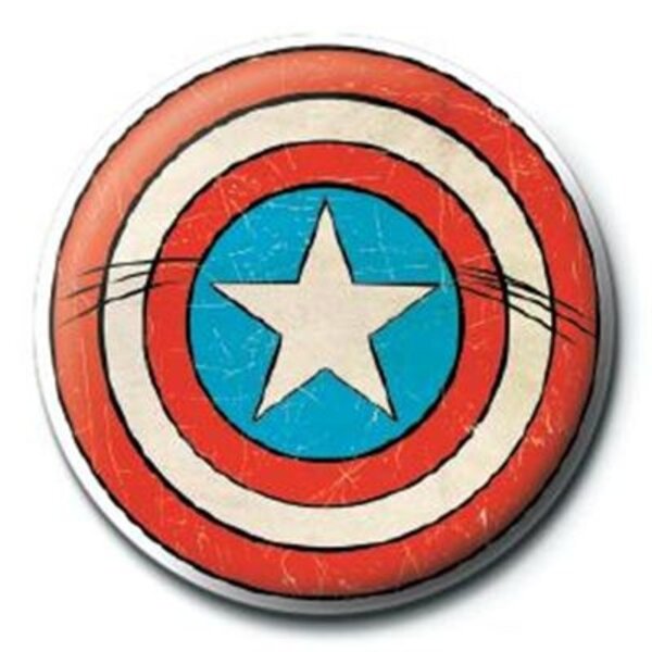 Marvel Comics Captain America Shield - 25mm Badge