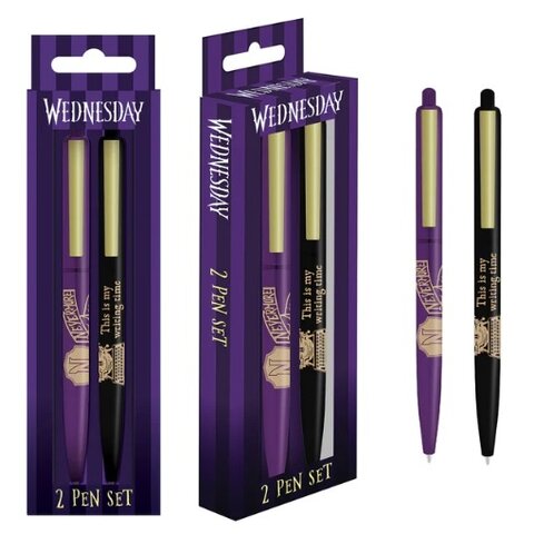 Wednesday Nevermore - Set de Stylos