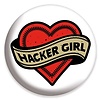 Stranger Things Hacker Girl - 25mm Badge