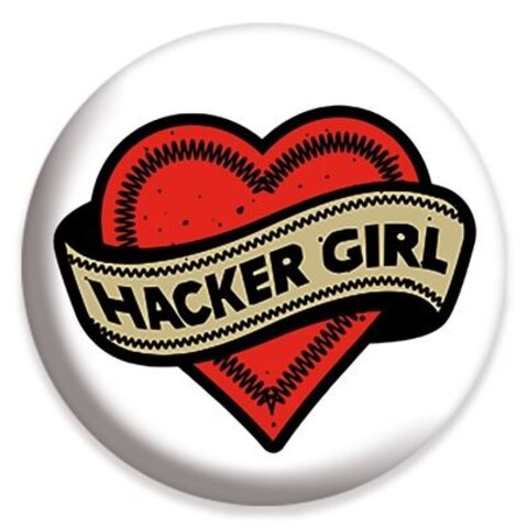 Stranger Things Hacker Girl - 25mm Badge