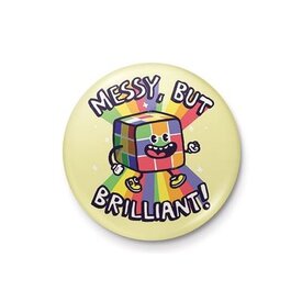 Walmazan Messy But Brilliant - 25mm Badge