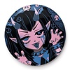 Cosmic Boop Goth Girl Spooky Selfie - 25mm Badge