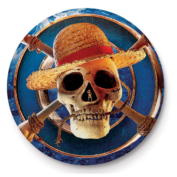 信頼も厚い One in Hole Badge 25mm - Logo Hat Straw Action Live Piece Clothing