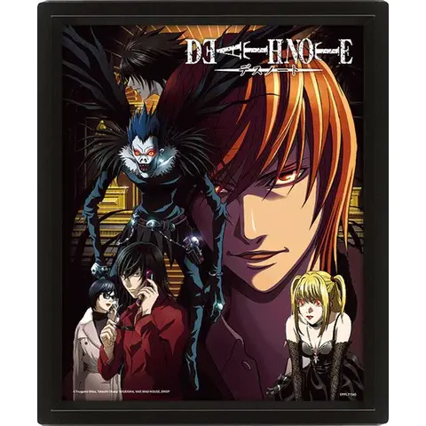 Death Note Connected By Fate - Affiche 3D Encadrée