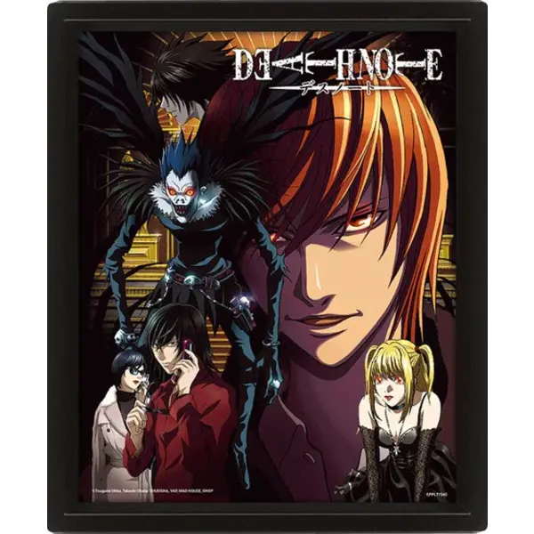 Death Note Connected By Fate - Framed 3D Poster