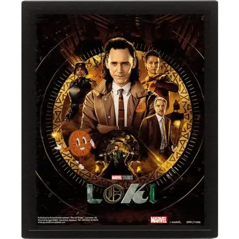 Loki Glorious Purpose - Framed 3D Poster