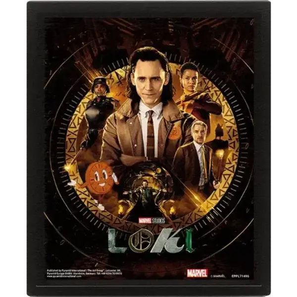 Loki Glorious Purpose - Framed 3D Poster