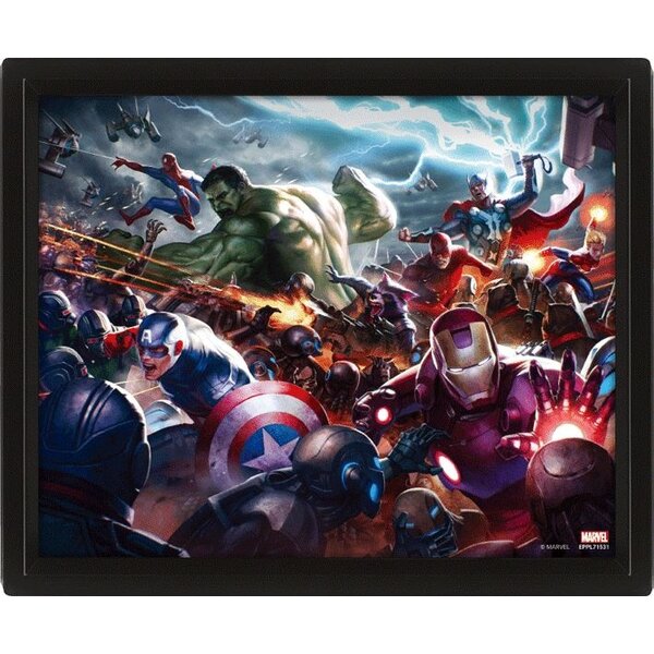 Marvel Future Heroes Assault - Framed 3D Poster