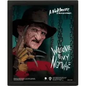 A Nightmare On Elm Street Chains - Affiche 3D Encadrée