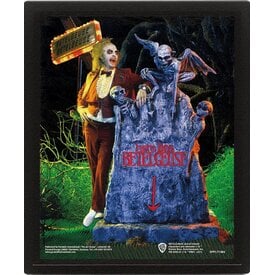 Beetlejuice Graveyard  - Affiche 3D Encadrée