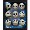 Nightmare Before Christmas Jack Expressions - Framed 3D Poster