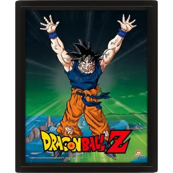 Dragon Ball Z Power Levels Increased - Affiche 3D Encadrée