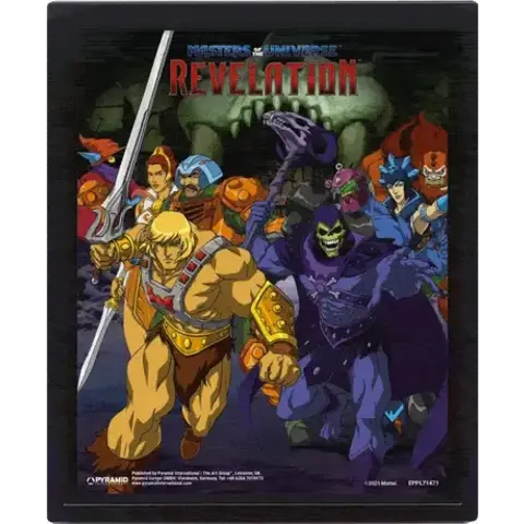 Masters Of The Universe Revelation Forces Of Good And Evil - Framed 3D Poster