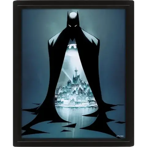 Batman Gotham Protector - Affiche 3D Encadrée
