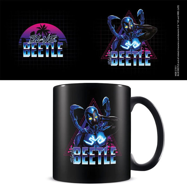 Blue Beetle Retro Super Future - Mug Coloré