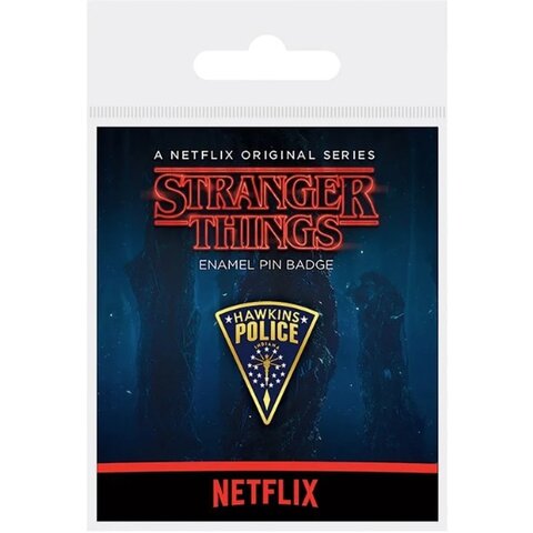 Stranger Things Hawkins Police - Badge en émail