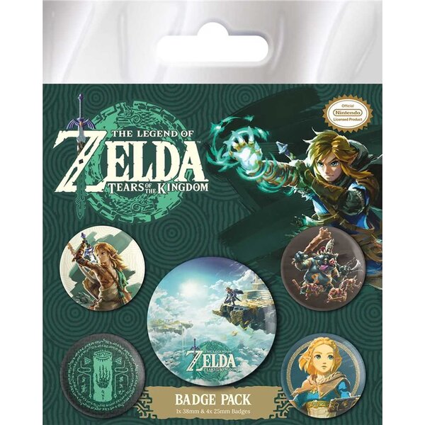 The Legend Of Zelda Tears Of The Kingdom Hyrule Skies - Set de Badge