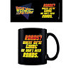 Back To The Future We Don't Need Roads - Black Mug