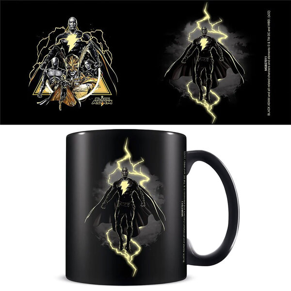 Black Adam Lightning - Black Mug