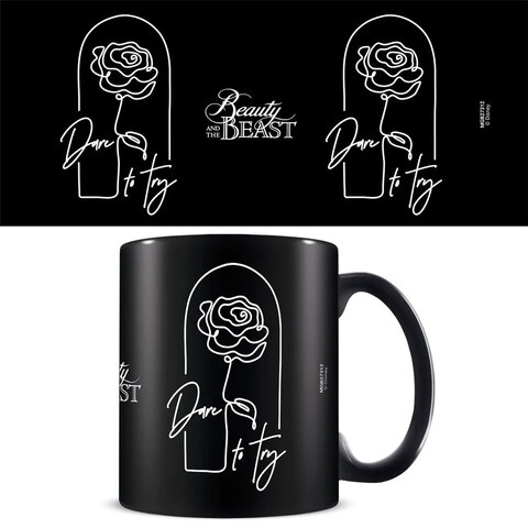 Beauty And The Beast Dare To Try - Black Mug