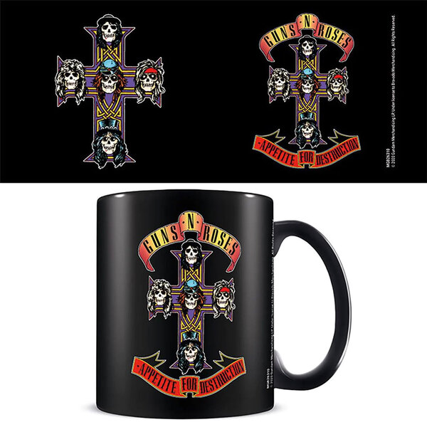 Guns N Roses Appetite Cross - Zwarte Mok