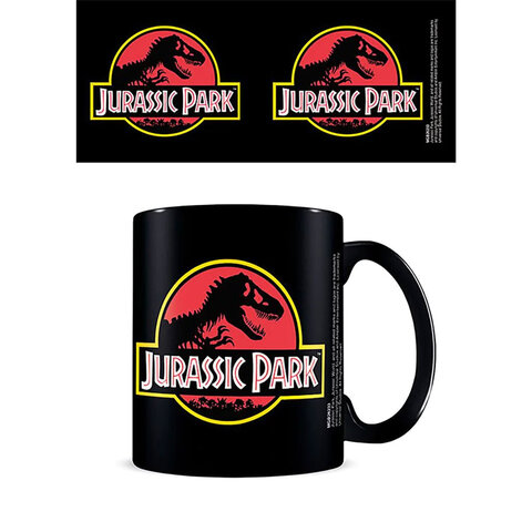 Jurassic Park Logo - Zwarte Mok