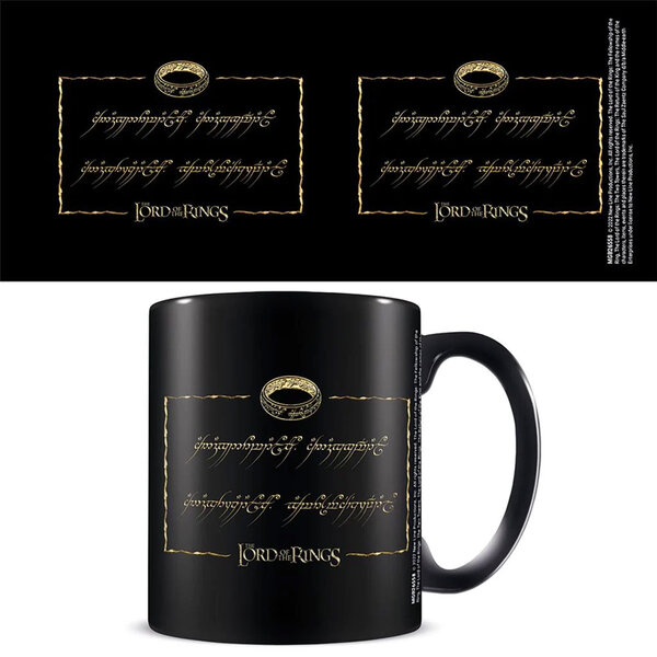 The Lord Of The Rings One Ring - Black Mug