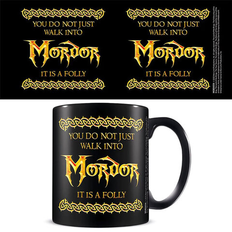 The Lord Of The Rings Walk Into Mordor - Black Mug