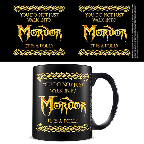 The Lord Of The Rings Walk Into Mordor - Black Mug